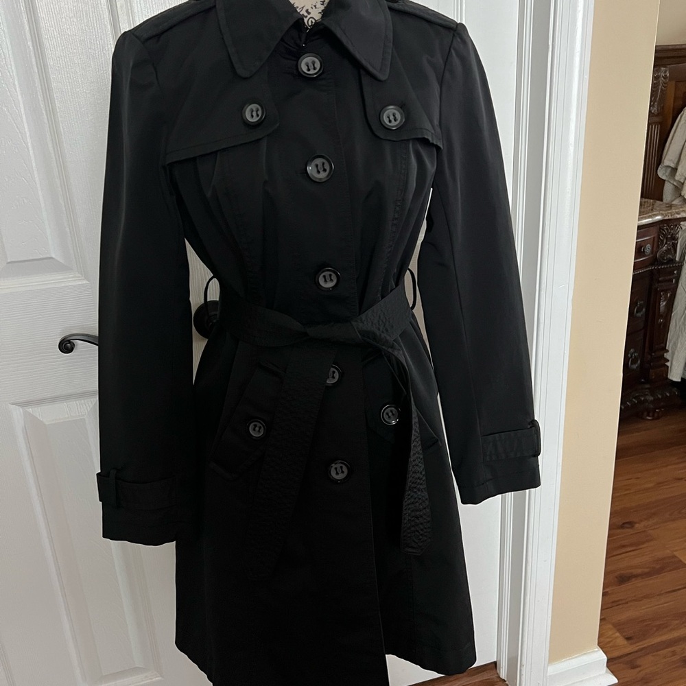 Classic Black Women's Trench Coat